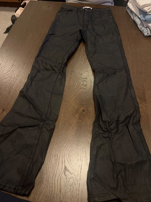 Bootcut pleðurbuxur