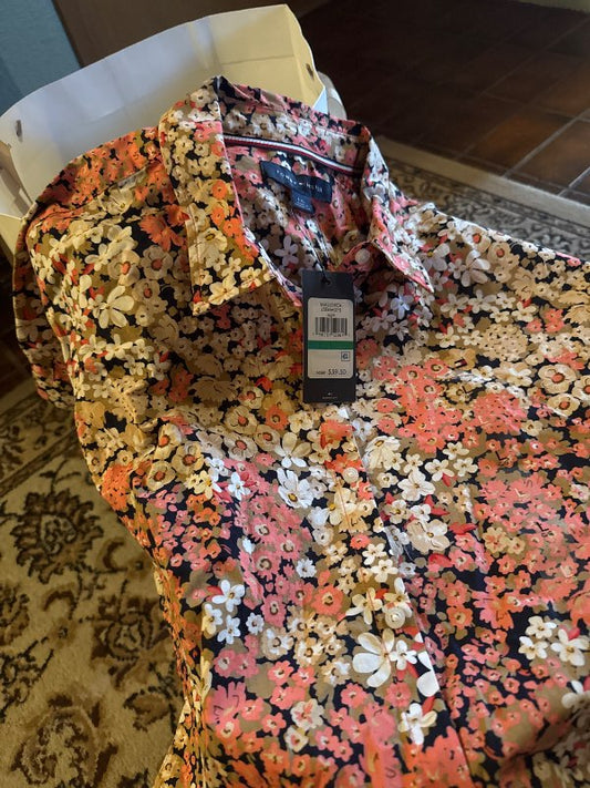 Tommy Hilfiger blóma skyrta