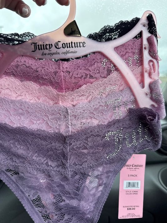 Juicy Couture 5 stk nærbuxur