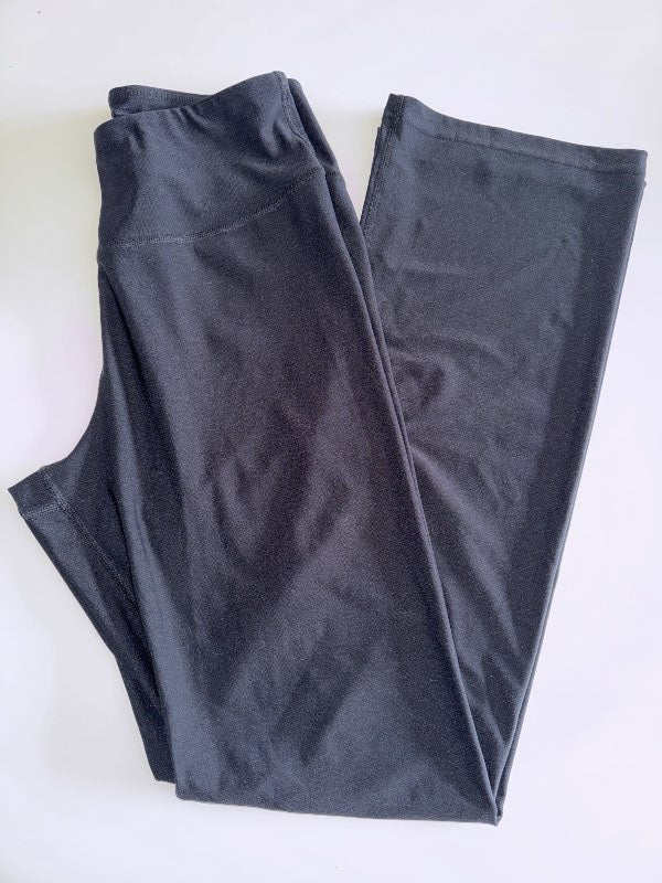 Útvíðar leggings svartar athlecia