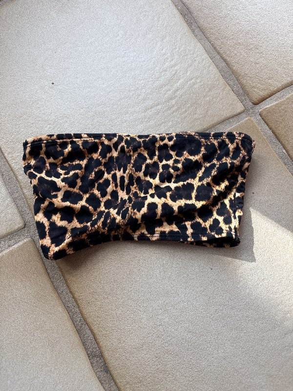 Leopard bikini toppur