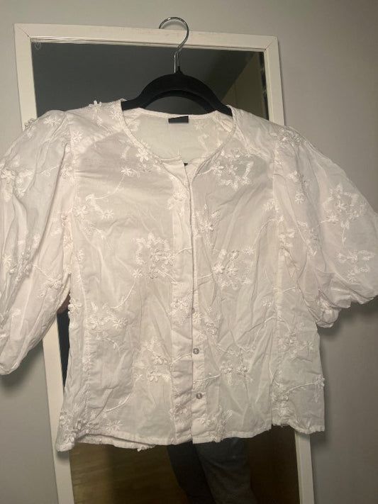 Ginatricot puff sleeve blússa