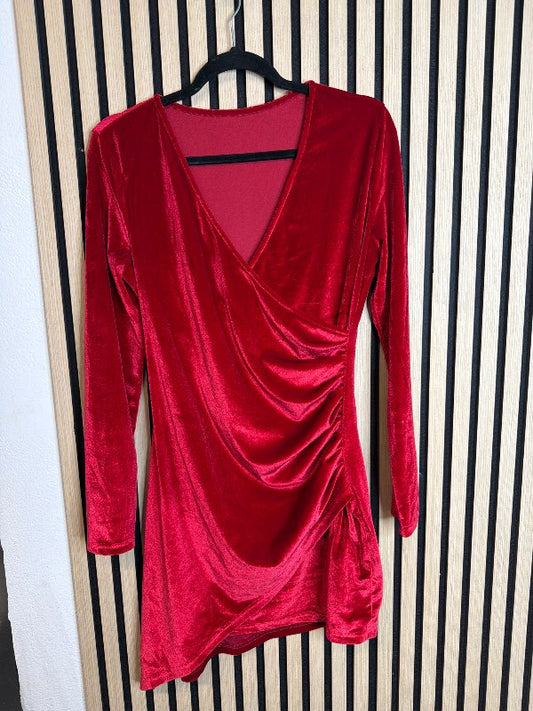 Rauður flauelskjóll