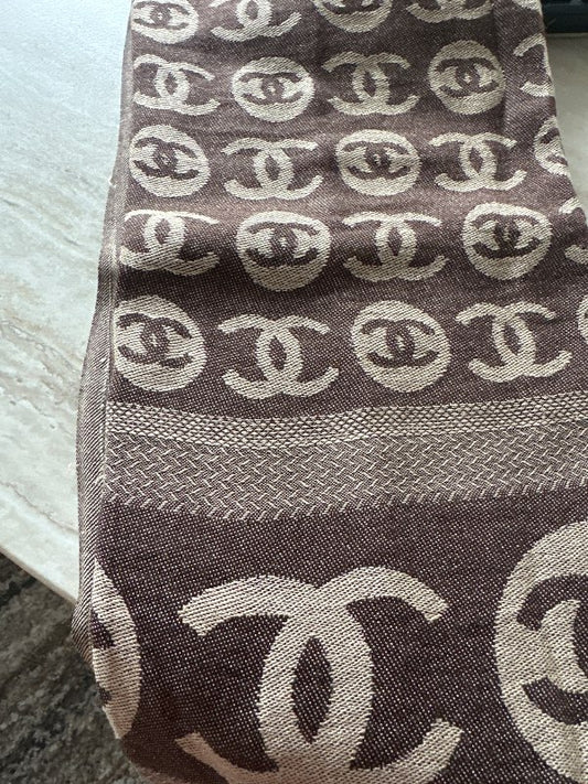 Chanel brown scarf