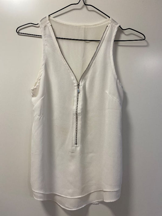 Hvítur rendur hlýrabolur