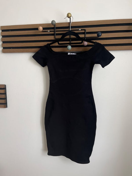 Midi kjóll svartur st xs/small