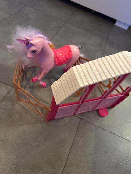 Barbie hestur og girðing