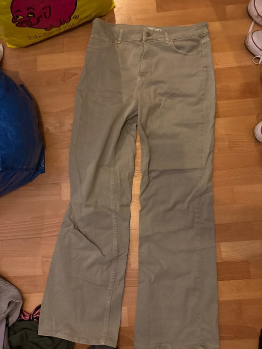 Grænar gallabuxur Zara