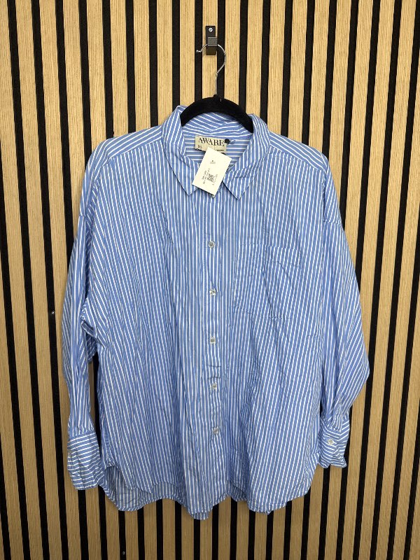 AWARE blue shirt