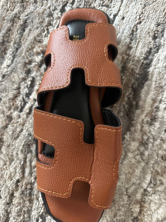 Hermes brown shoes