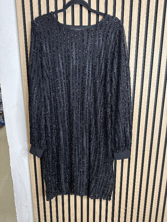 Svartur glimmer kjóll