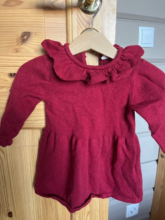 Rauður minymo ullarkjóll