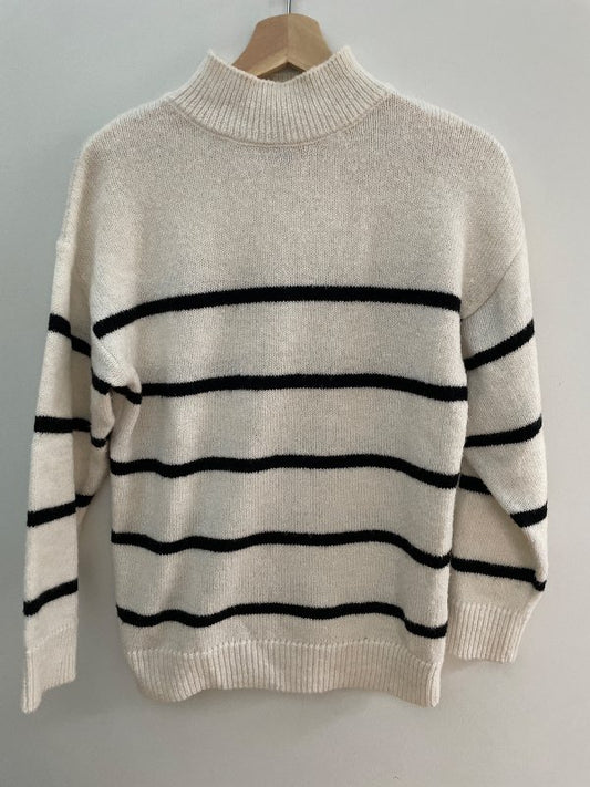 Röndótt ullarpeysa H&M