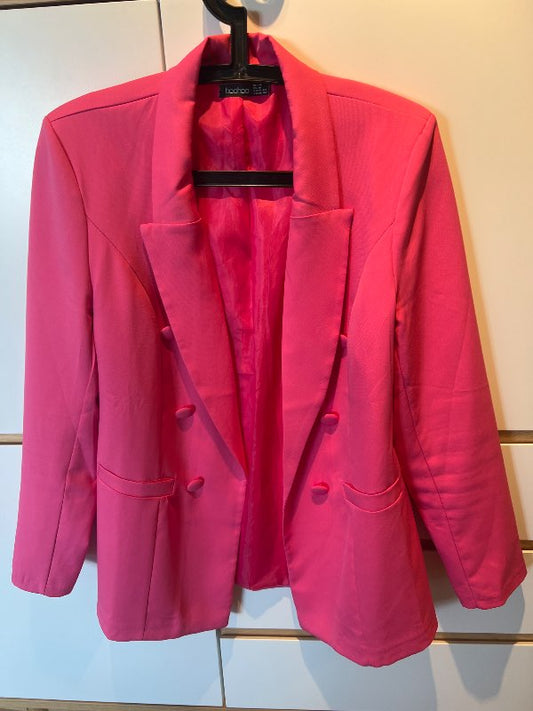 Bleikur blazer boohoo