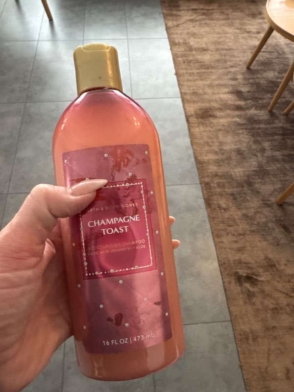 Champagne toast shampoo