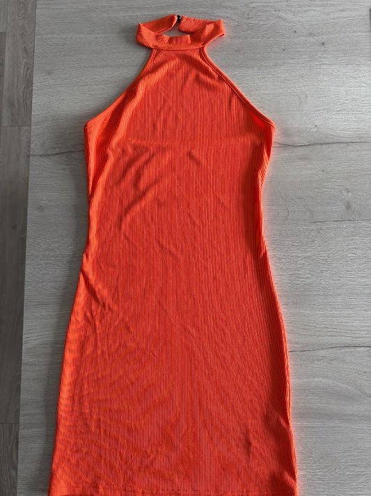 Kjóll ermalaus orange