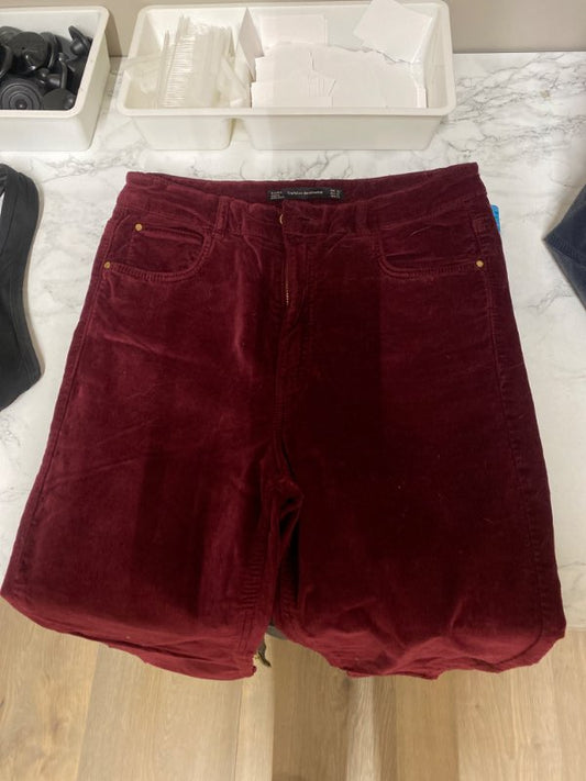 Zara buxur burgundy