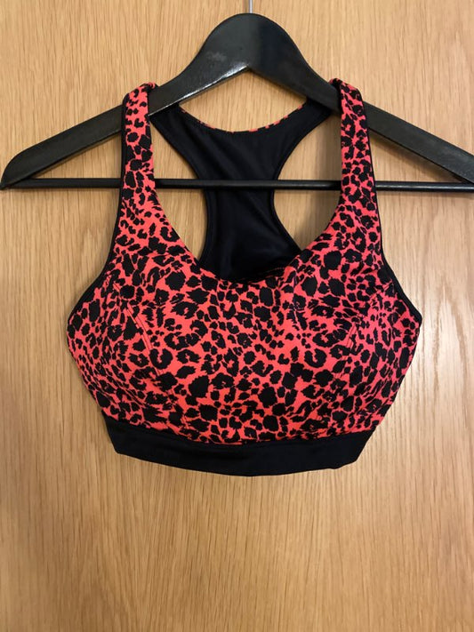 Pink sports bra