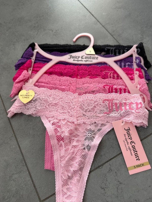 Juicy Couture 5 stk nærbuxur
