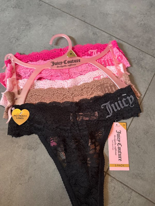 Juicy Couture 5 stk nærbuxur