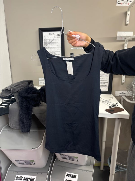 Zara svartur hlýrabolur